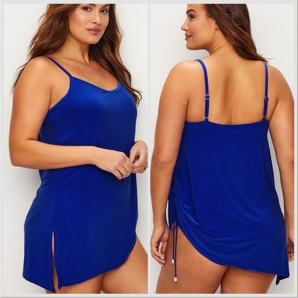 MagicSuit Brynn One Piece swim dress size 18W NAVY - Picture 1 of 8